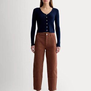 Everlane The Utility Barrel Pant in Rosewood